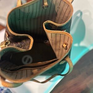 Louis Vuitton Brown and Tan Shoulder Bag